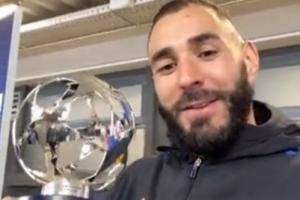 本泽马录视频寄语皇马球迷：今天非常高兴，Hala Madrid！