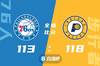🏀布罗格登三双 J-霍勒迪27分 哈里斯32+11 步行者送76人4连败