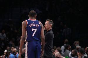 纳什谈KD上场时间：他打得越少我们输得越多 我们没有其他选择