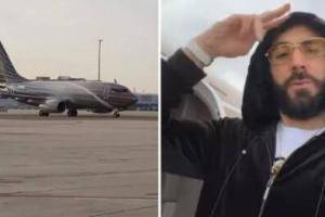 壕！本泽马乘波音737私人飞机度假
