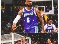 ESPN晒图：37岁詹姆斯一周两次50+ 37岁C罗上演帽子戏法
