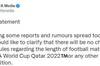 FIFA官方辟谣：2022世界杯或其他任何赛事的比赛时长不会改变