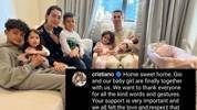 小女儿首次出镜👶C罗晒全家福感谢支持：我们家感受到爱和尊重