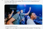 媒体人：掘金在夺冠游行结束后 当天又飞到了拉斯维加斯继续庆祝